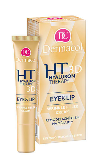 Dermacol Remodelační krém na oči a rty (Hyaluron Therapy 3D Eye & Lip Wrinkle Filler Cream) 15 ml woman