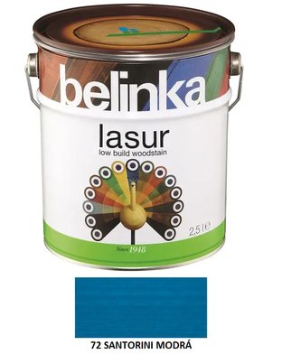 Belinka Lasur 2,5l 72 Santorini modrá