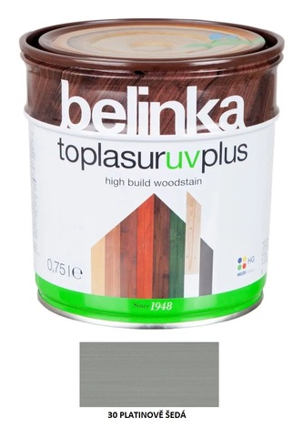 Belinka Toplasur UV plus 0,75l 30 Platinově šedá