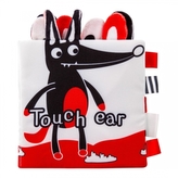 Měkká, šustící, kontrastní knížka - Vlk
