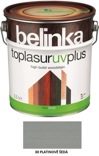 Belinka Toplasur UV plus 2,5l 30 Platinová šedá