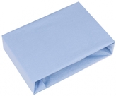 Dětské prostěradlo do postýlky jersey 120x60 cm, modré; 120x60