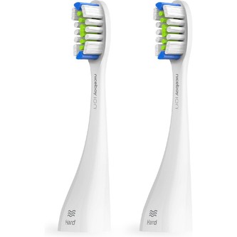 Niceboy ION Sonic Pro UV náhradní hlavice Hard (tvrdé) 2 ks bílé