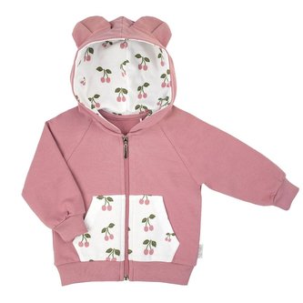 Kojenecká tepláková mikina s kapucí Nicol Emily - velikost 68 (4-6m)
