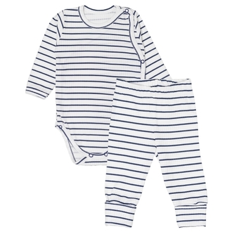 Zavinovací žebrované body + tepláčky, 2D sada Proužek, granát, vel. 62; 62 (2-3m)
