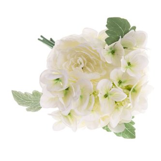 Umělá kytice, bílá, 12/96