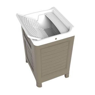 BAMA Umyvadlo se skřínkou ARTU, hnědá