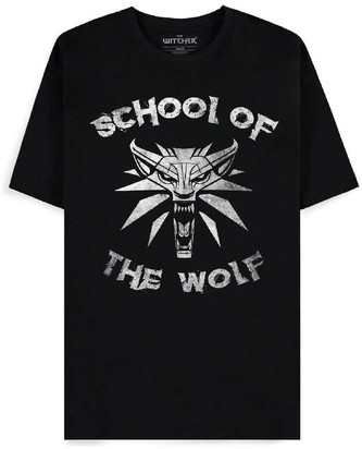 Tričko The Witcher - School of the Wolf Emblem XL
