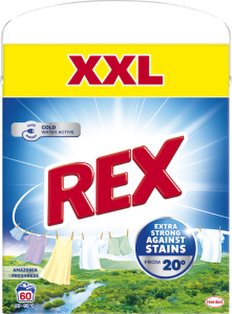 Rex Amazonia Freshness prací prášek, 3,3 kg, 60 dávek