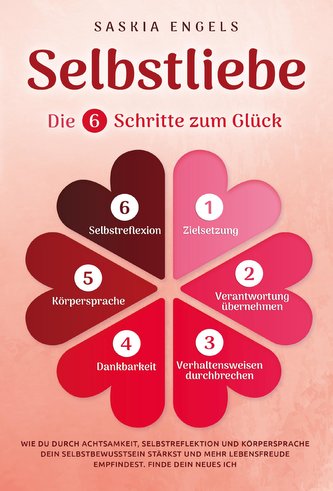 Selbstliebe - Die 6 Schritte zum Glück: Wie du durch Achtsamkeit, Selbstreflektion und Körpersprache dein Selbstbewusstsein stär