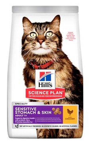Hill's Fel. SP Adult Sensit Stomach&Skin Chicken 1,5kg