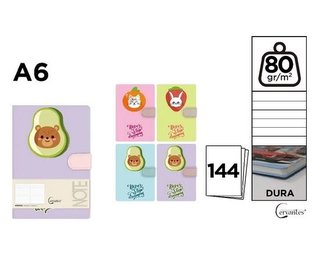 Notatnik A6/144K MIX