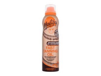 Malibu Continuous Spray Opalovací přípravek na tělo Fast Tannin Oil With Carotene 175 ml unisex