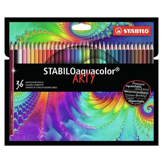 STABILOaquacolor 36 ks Sada v kartónovém obalu "ARTY"