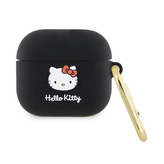 Hello Kitty Silicone 3D Kitty Head - pouzdro pro AirPods 3 (černé)