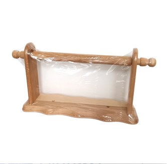 Držák papírových utěrek dřevo 35x17,5x9cm JUMBO WOOD