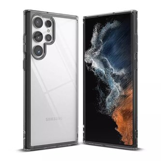 Tpu pouzdro Ringke Fusion s rámečkem pro Samsung Galaxy S22 Ultra černé