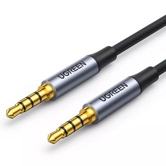 Kabel UGREEN kabel AUX mini jack 3,5 mm - mini jack 3,5 mm 2 m černý (AV183)