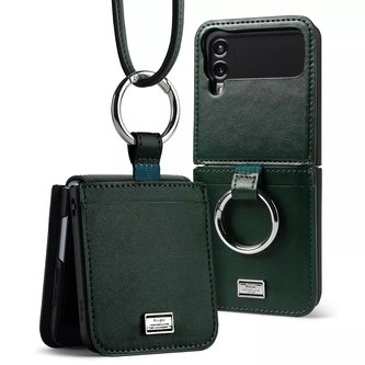 Ringke signature folio galaxy z flip 4 tmavě zelená