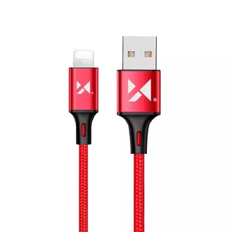 Wozinsky kabel USB kabel - Lightning 2,4A 2m červený (WUC-L2R)