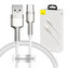 Kabel USB pro USB-C Baseus Cafule, 66 W, 1 m (bílý)