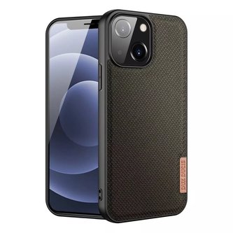 Kryt pouzdra Dux Ducis Fino pokrytý nylonovým materiálem iPhone 13 mini zelený