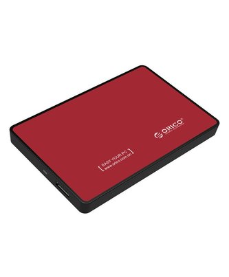 Externí kryt pevného disku Orico SSD/HDD 2,5" SATA III (červený)