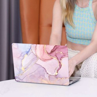 Pouzdro SmartShell pro Apple Macbook Air 13 2022 Marble