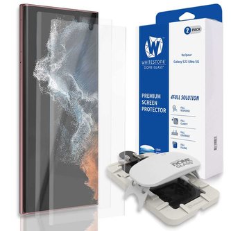 2x tvrzené sklo UV Whitestone LED lampa pro Samsung Galaxy S22 Ultra Clear