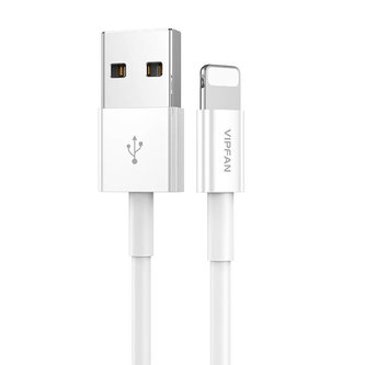 Kabel USB-Lightning Vipfan X03, 3A, 1m (bílý)