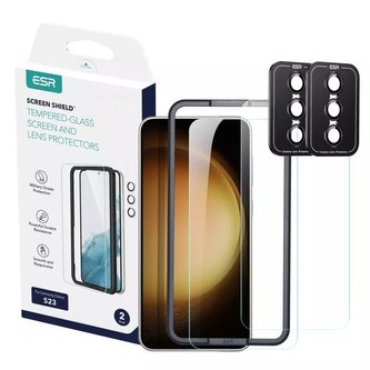 Sada 2-balení tvrzeného skla ESR Protector pro Samsung Galaxy S23 Clear