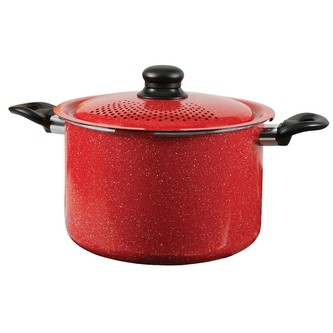 Hrnec na těstoviny Royalty 24cm, červená