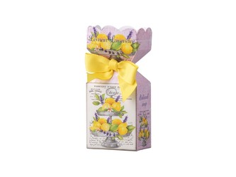 Mýdlo 90g Lemon Levander v krabičce, barevná