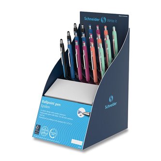 Kuličkové pero Schneider Epsilon stojánek, 18 ks