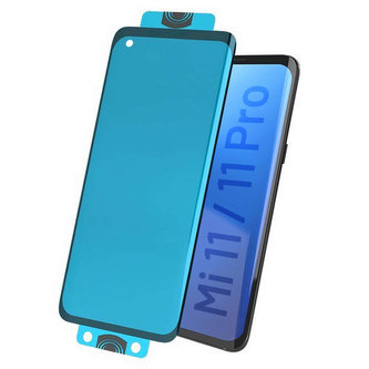 3D Edge Nano Flexi Glass Glass Film Celoobrazovkové tvrzené sklo s rámečkem Xiaomi Mi 11 / 11 Pro