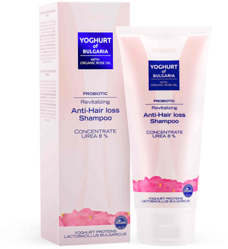 Biofresh Yoghurt of Bulgaria Probiotický zklidňující šampon s růžovým olejem proti vypadávání vlasů 200 ml