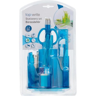 Topwrite - Stolní pouzdro 13 dílů (modré)