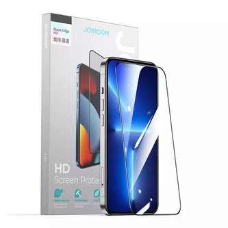 Joyroom Knight 2,5D TG Tempered Glass pro iPhone 14 Pro Max Full Screen s průhledným rámem (JR-H04)