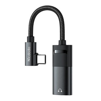 Adaptér USB-C na AUX mini jack 3,5 mm + USB-C, Mcdodo CA-1880 (černý) Adaptér USB-C na AUX mini jack 3,5 mm + USB-C, Mcdodo CA-1880 (černý)