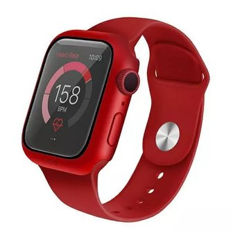 Ochranné pouzdro UNIQ Nautic pro Apple Watch Series 4/5/6/SE 40mm červená/červená