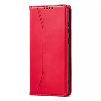 Magnet Fancy Case Case pro Samsung Galaxy A13 5G Pouch Wallet Card Holder Red