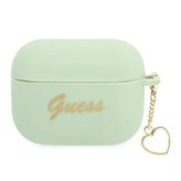 Guess GUAPLSCHSN AirPods Pro kryt zielony/zelený Silicone Charm Heart Collection