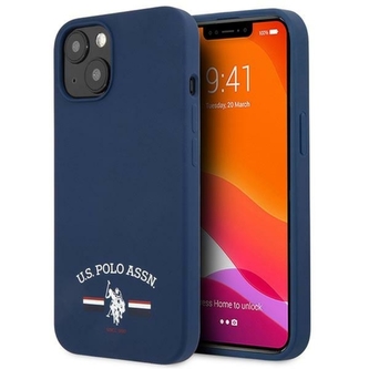 US Polo Assn Silicone Logo - pouzdro pro iPhone 13 mini (námořnická modrá)