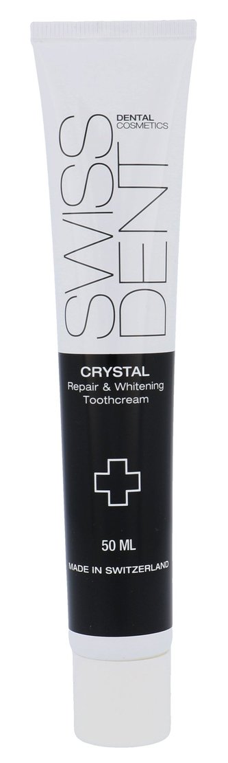 Swissdent Regenerační zubní krém s bělicím efektem Crystal (Repair & Whitening Toothcream) Regenerační zubní krém s bělicím efektem Crystal (Repair & Whitening Toothcream) - Objem 50 ml unisex