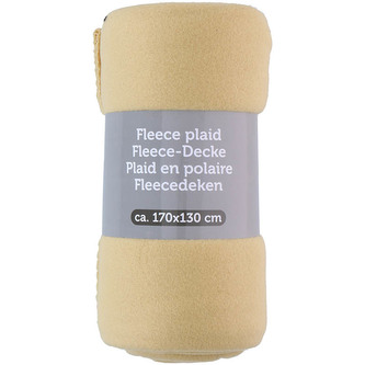 Fleecová deka 170x130 (žlutá)