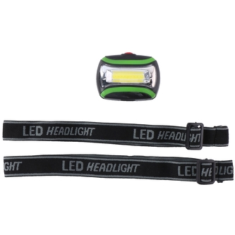 Dunlop - LED turistická čelová svítilna (zelená)