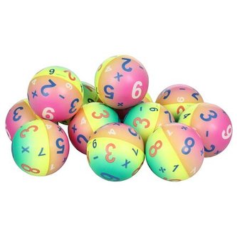 Rainbow Hopik antistresový míček 12 ks balení 1 sada