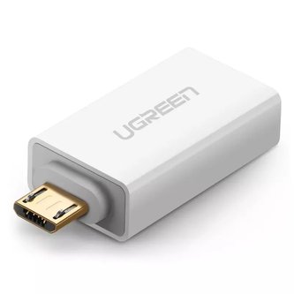 UGREEN adaptér micro USB - USB 2.0 OTG bílý (US195)