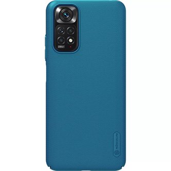 Nillkin Super Frosted Shield Posílený kryt Kryt Stojan Xiaomi Redmi Note 11S / Note 11 modrý