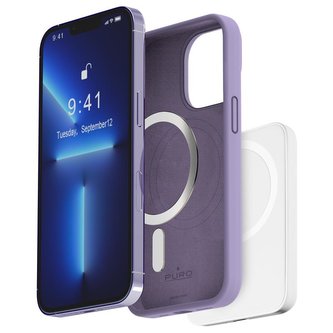 PURO ICON MAG - pouzdro pro iPhone 14 Pro MagSafe (Tech Lavender)